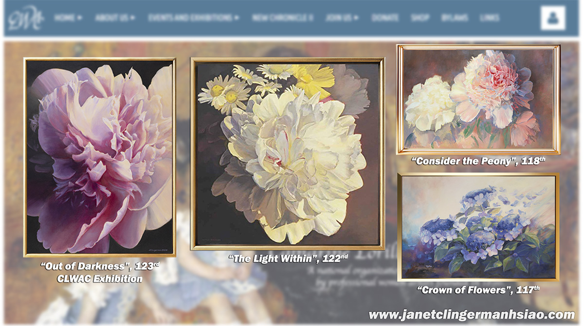 Four of my paintings have been included in CLWAC exhibitions